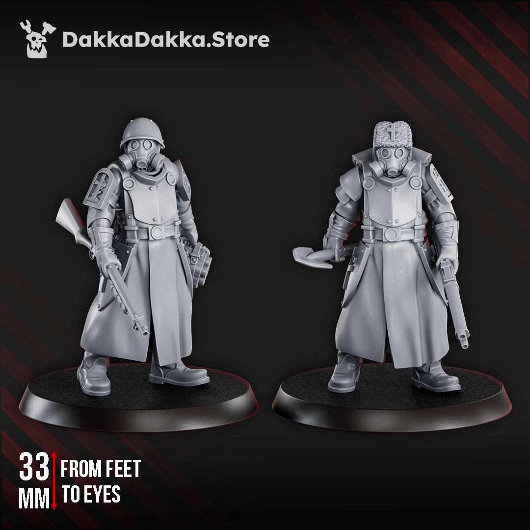 Steel Union Engineers - 33mm Resin Miniatures included in Steel Union – Complete Set - 32mm Resin 