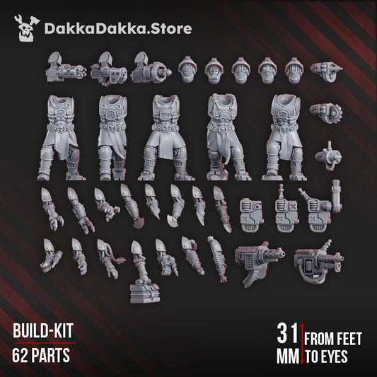 Sci-Fi Machine Cult Miniatures - Pluto’s Mechanized Liquidation Team Build Kit