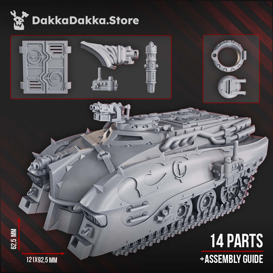 Gomorrah Idolaters APC – 28mm sci-fi chaos cult resin vehicle