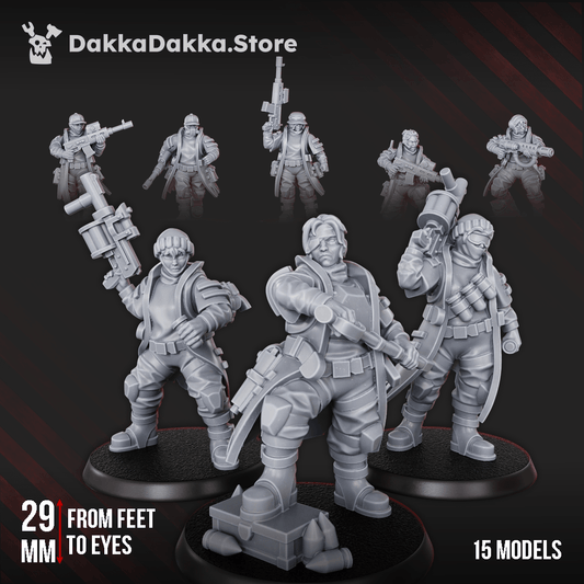 Gang The Alcat Rats Infantry Squad (x15) gritty underhive fighters