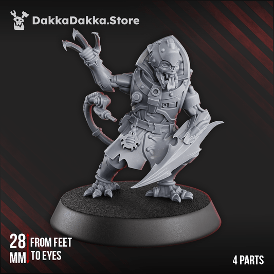 Hive Swarm Commander Prevalion figurine, 28mm tall, detailed battle-ready design for tabletop games.