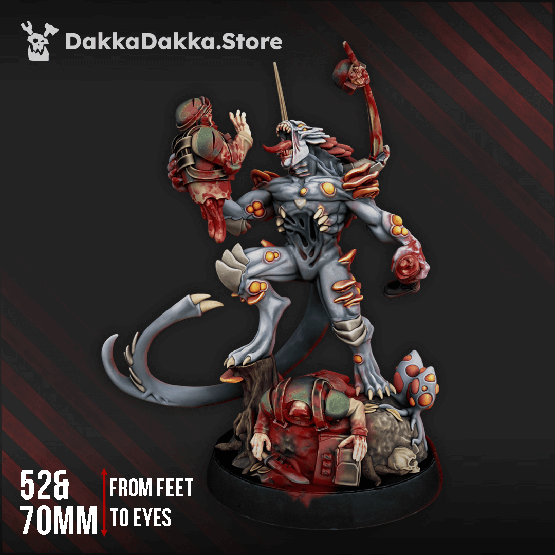 Hive Swarm Sporemorph Hunter resin monster on custom scenic base