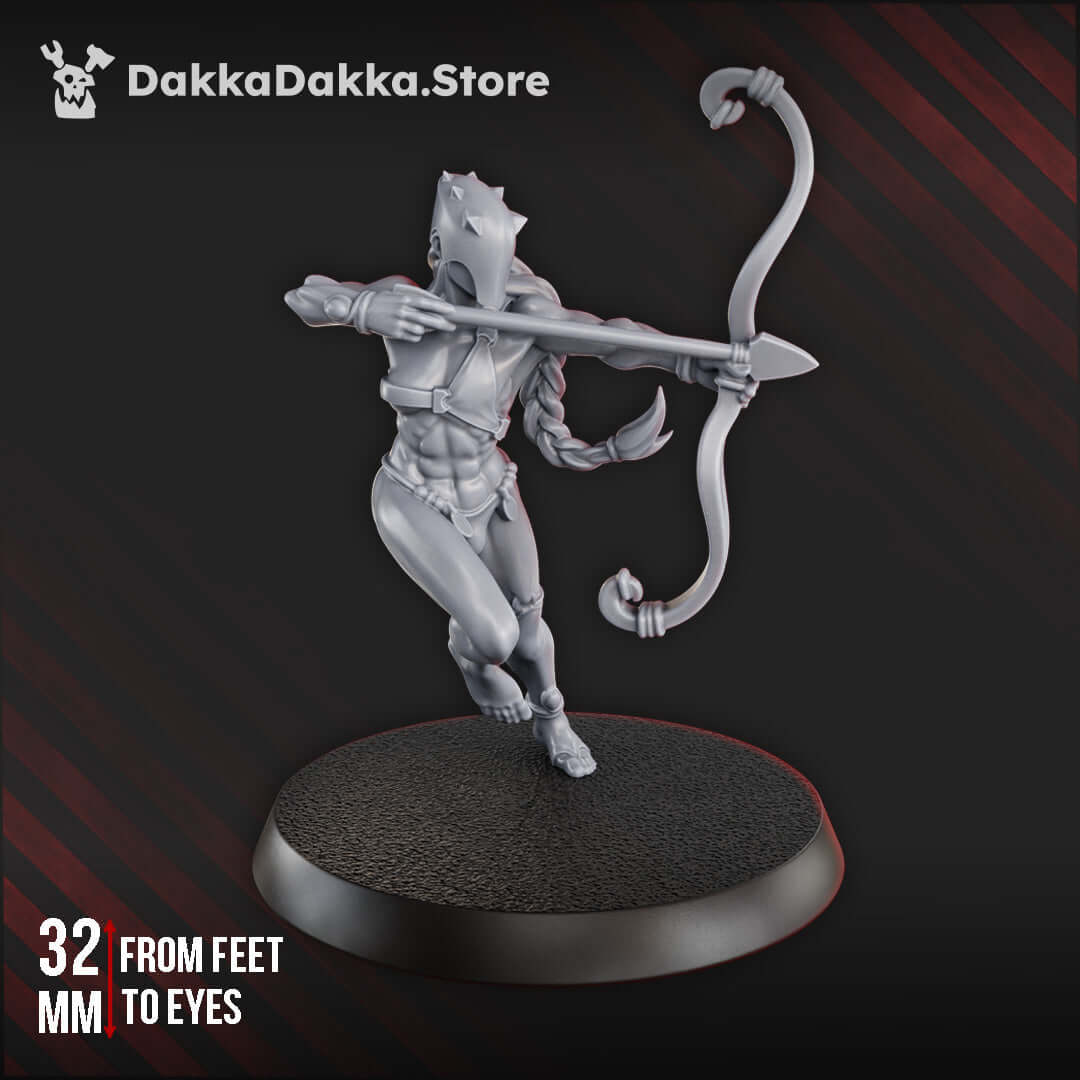 Sci-Fi Chaos Cult female miniatures from Gomorrah Vanguard in resin, ideal for grimdark tabletop wargaming, unpainted models.