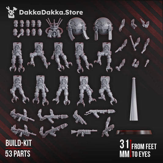 Sci-Fi Machine Cult Miniatures – resin sci-fi models of techno-priests and cybernetic soldiers