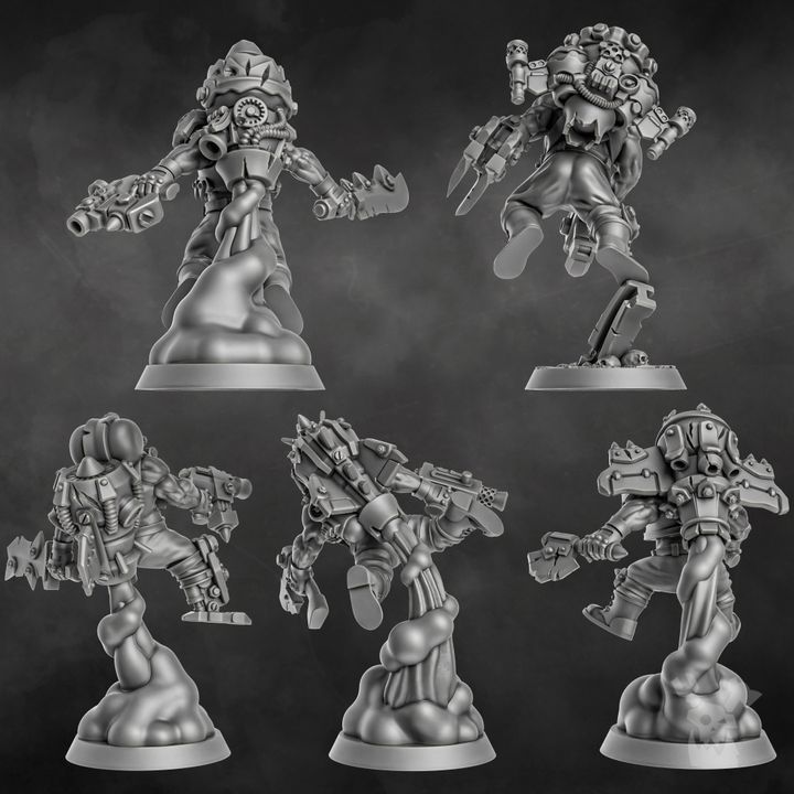 Thunderin Krew - Sci-Fi Wargaming Miniatures, 32mm Scale