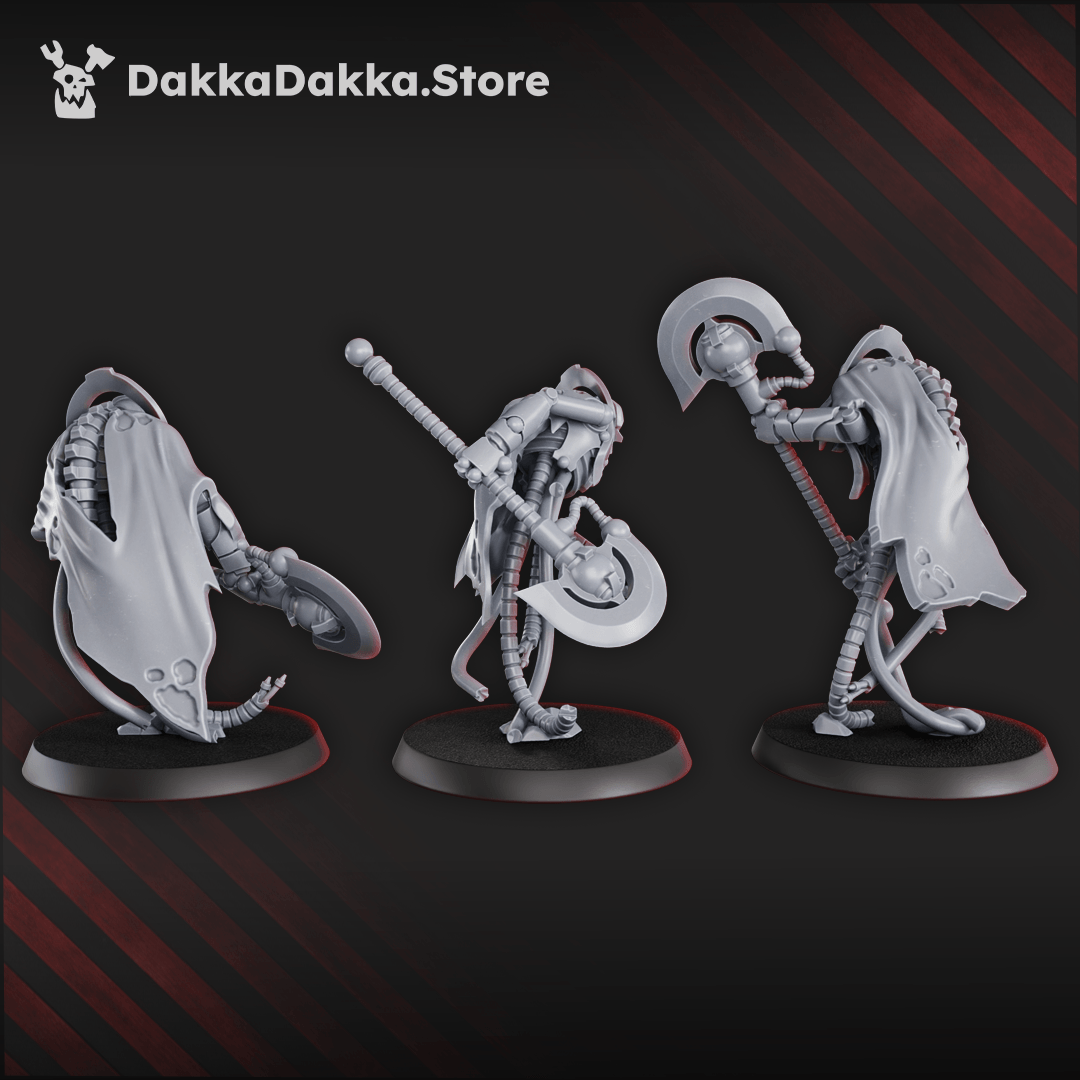Necrotek Iron Executioners Squad necrotek axe constructs resin miniatures