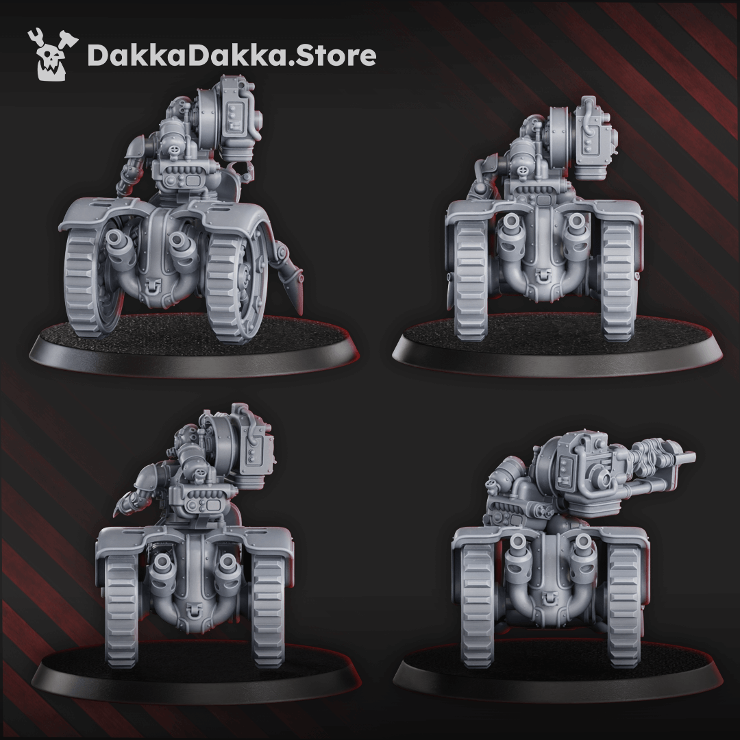 Sci-Fi Machine Cult heavy mechtaur cybernetic squad resin models