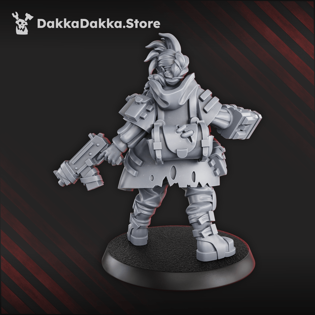 Gang Member - Eda Poe The Raven gang operative resin miniature