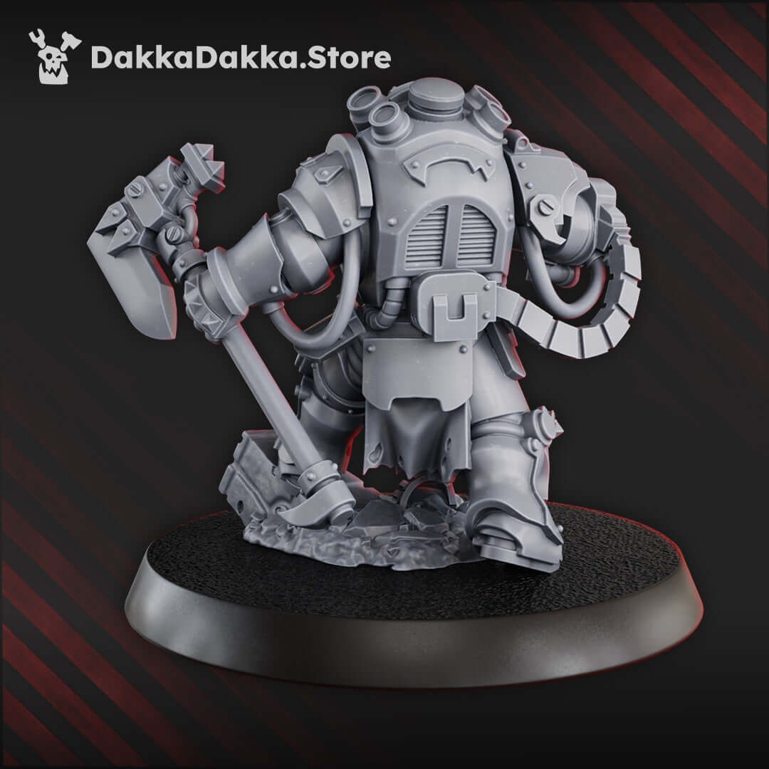 Gorgwork Commander sci-fi wargaming miniature by DakkaDakka.store, standing 46mm tall with custom base.