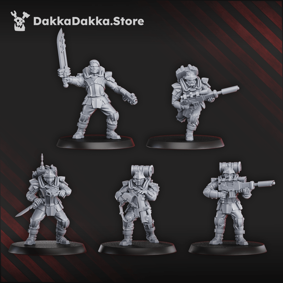 Phaeton Guard Special Forces Build Kit grimdark infantry squad