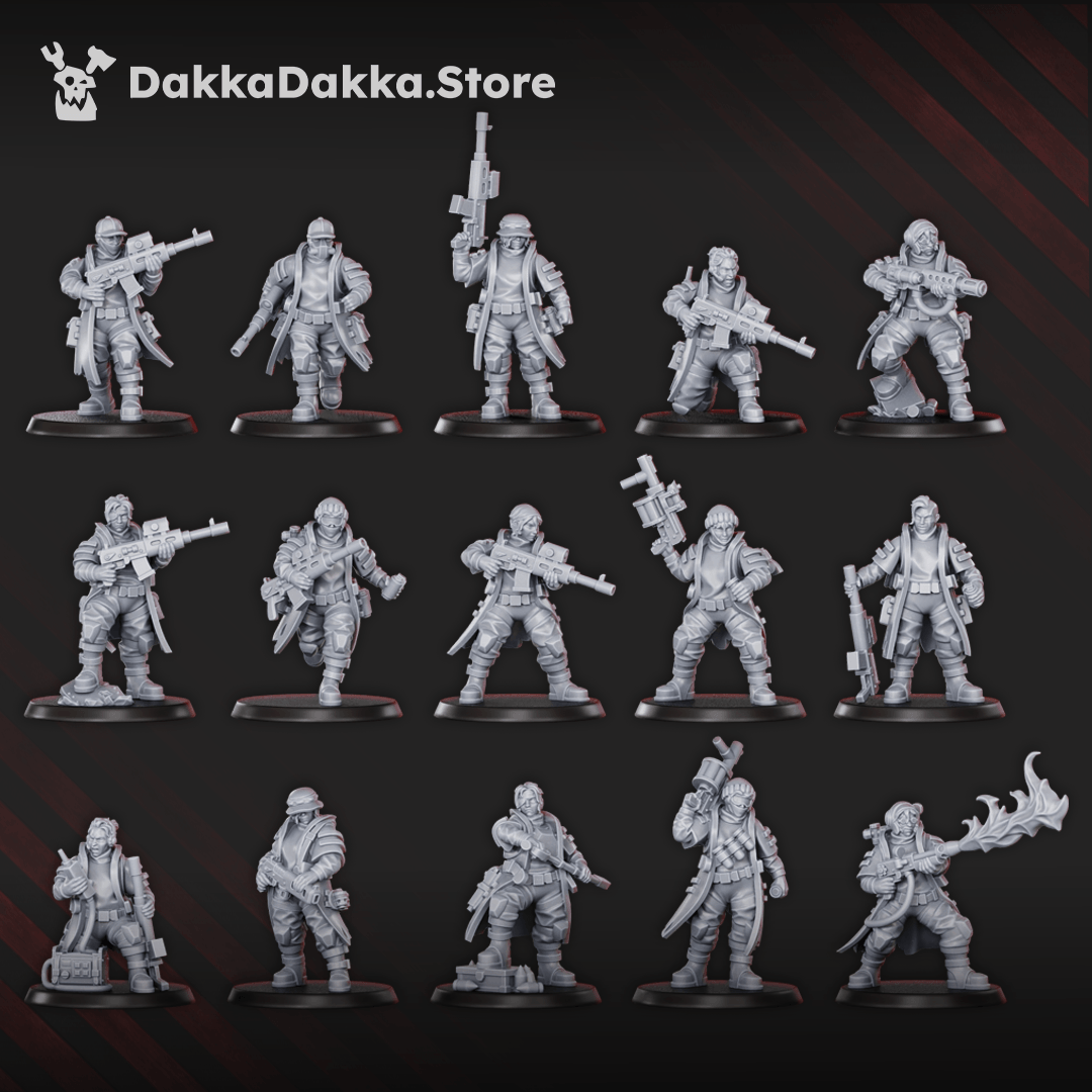 Gang The Alcat Rats Infantry Squad (x15) gritty underhive fighters