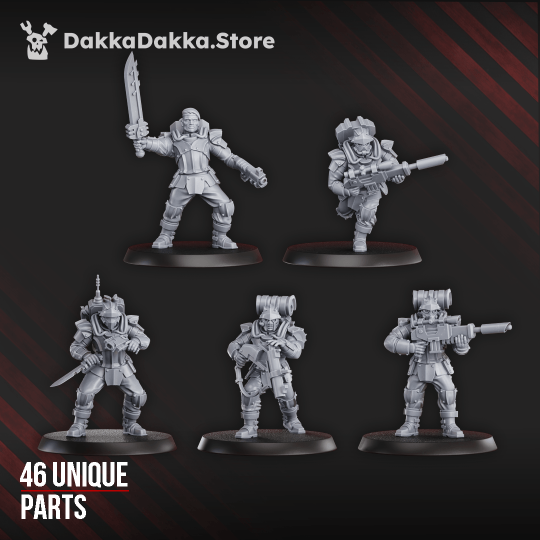 Phaeton Guard Special Forces Build Kit grimdark infantry squad
