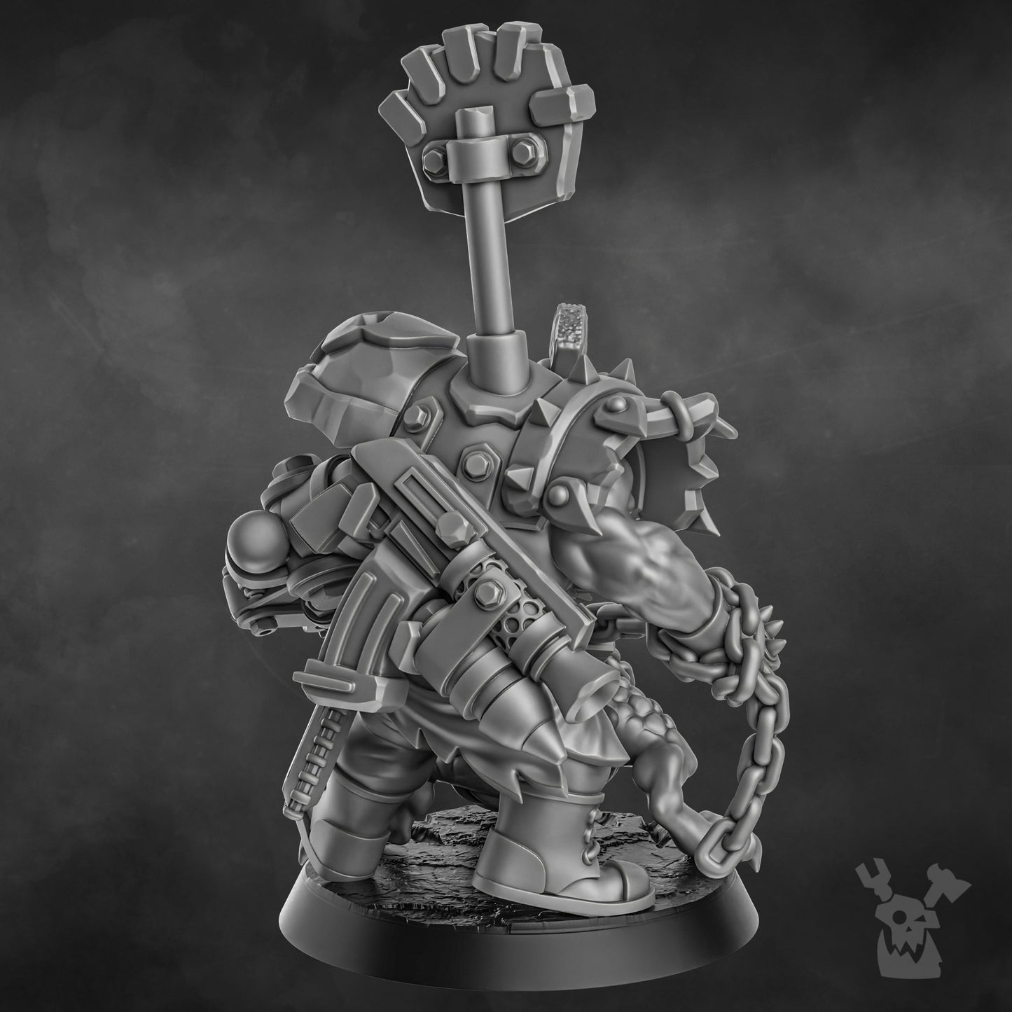 Zargok Da Hogmasta - by DakkaDakka, Sci-Fi Wargaming Miniatures, 32mm Scale