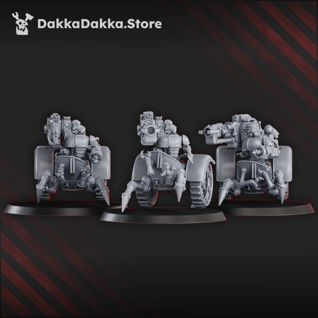 Sci-Fi Machine Cult heavy mechtaur cybernetic squad resin models