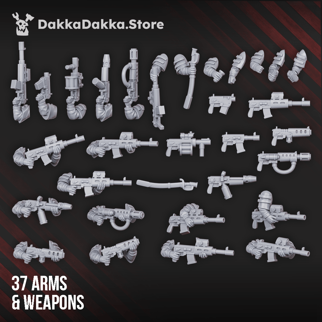 Gang Alcat Rats 10-model resin infantry squad build kit with modular parts