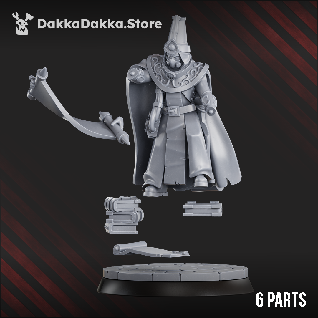 Gothic Sci-Fi Space Elf Warriors – Voidway Oracle Miniature