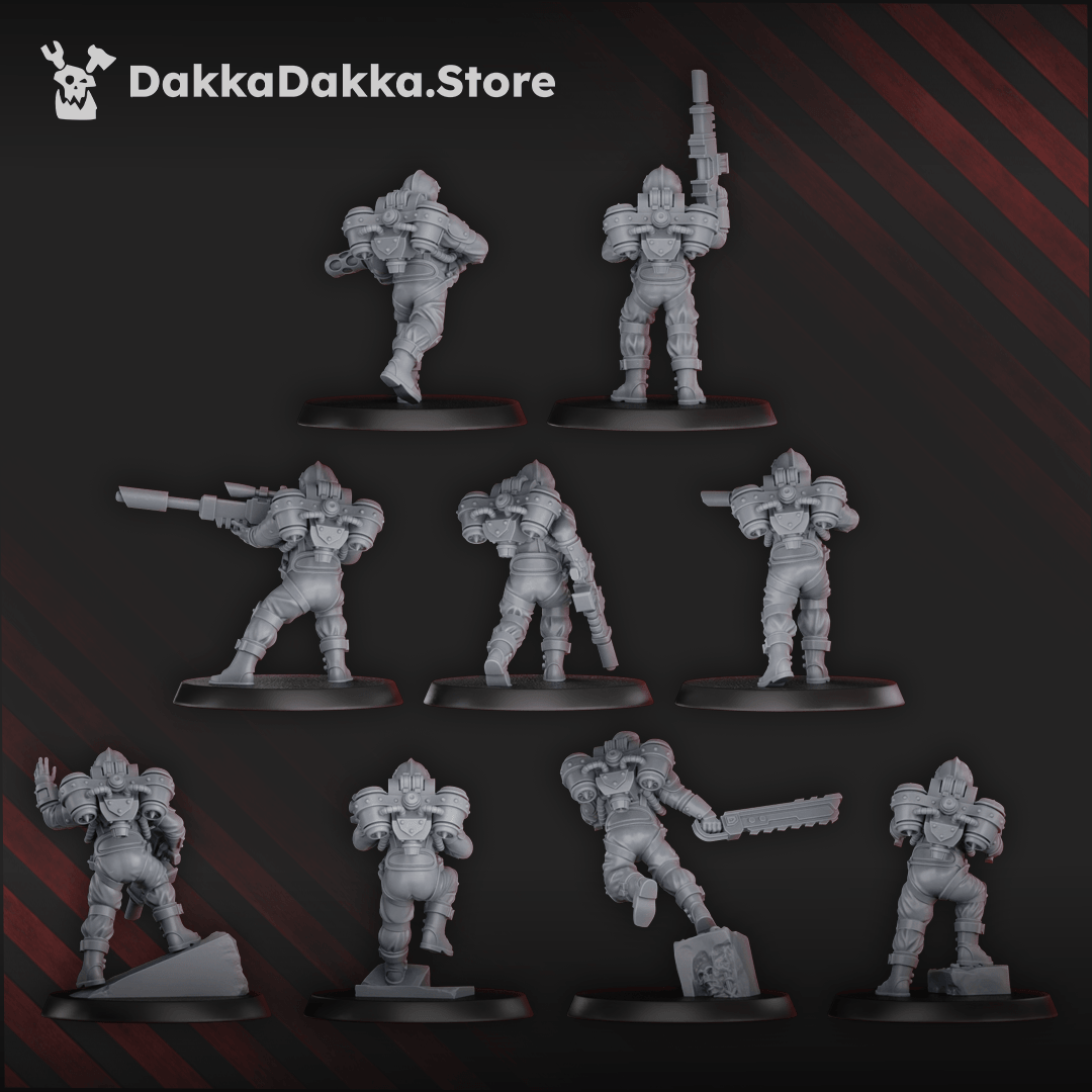 Phaeton Special Forces Unit - elite sci-fi soldiers with heavy weapons