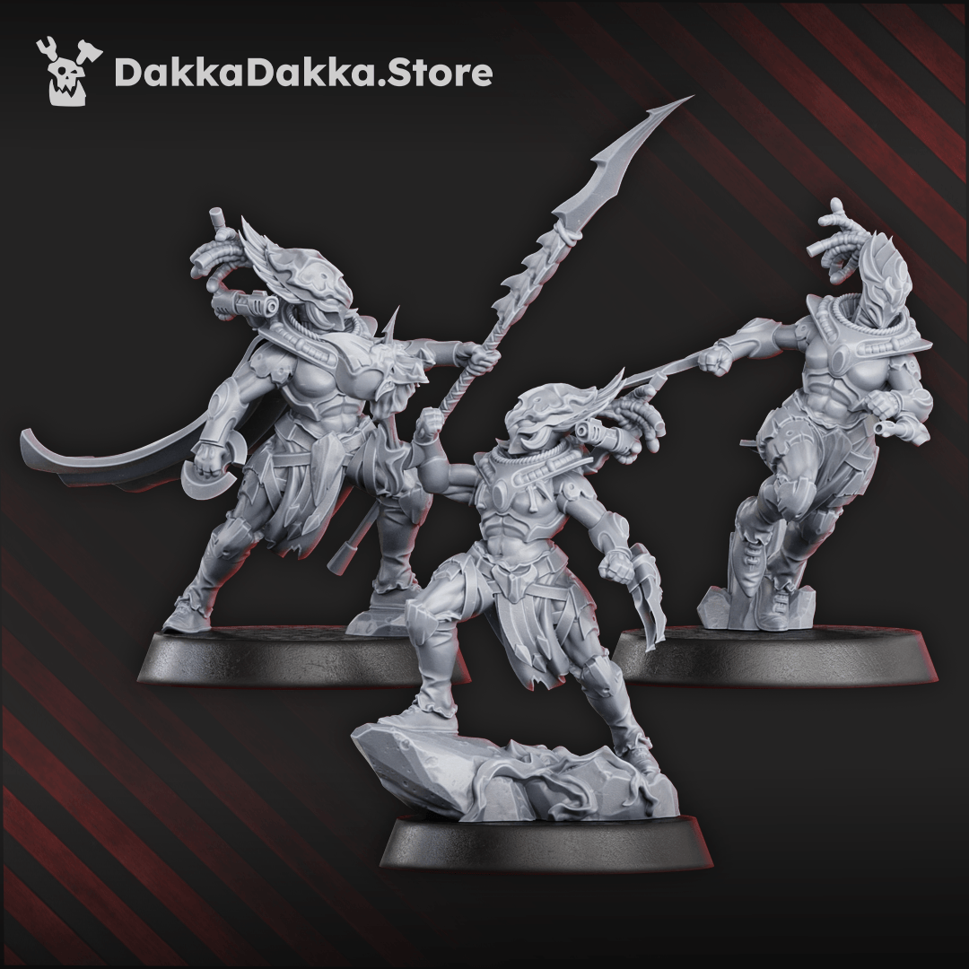 Spacelair Coven of Squallers Squad cloaked gothic sci-fi space elf warriors