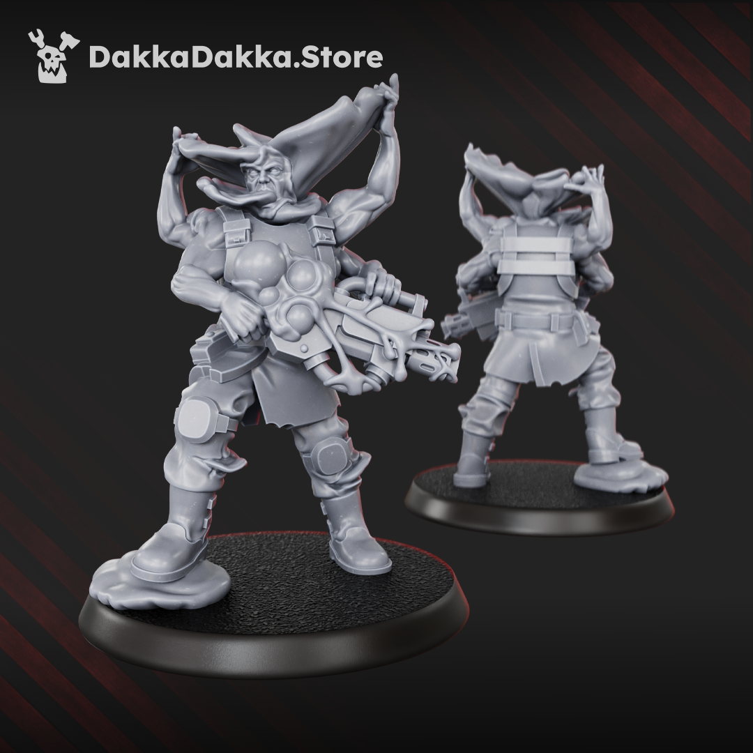 Diseased PG Gunners Squad of 10 plague-themed resin sci-fi infantry miniatures