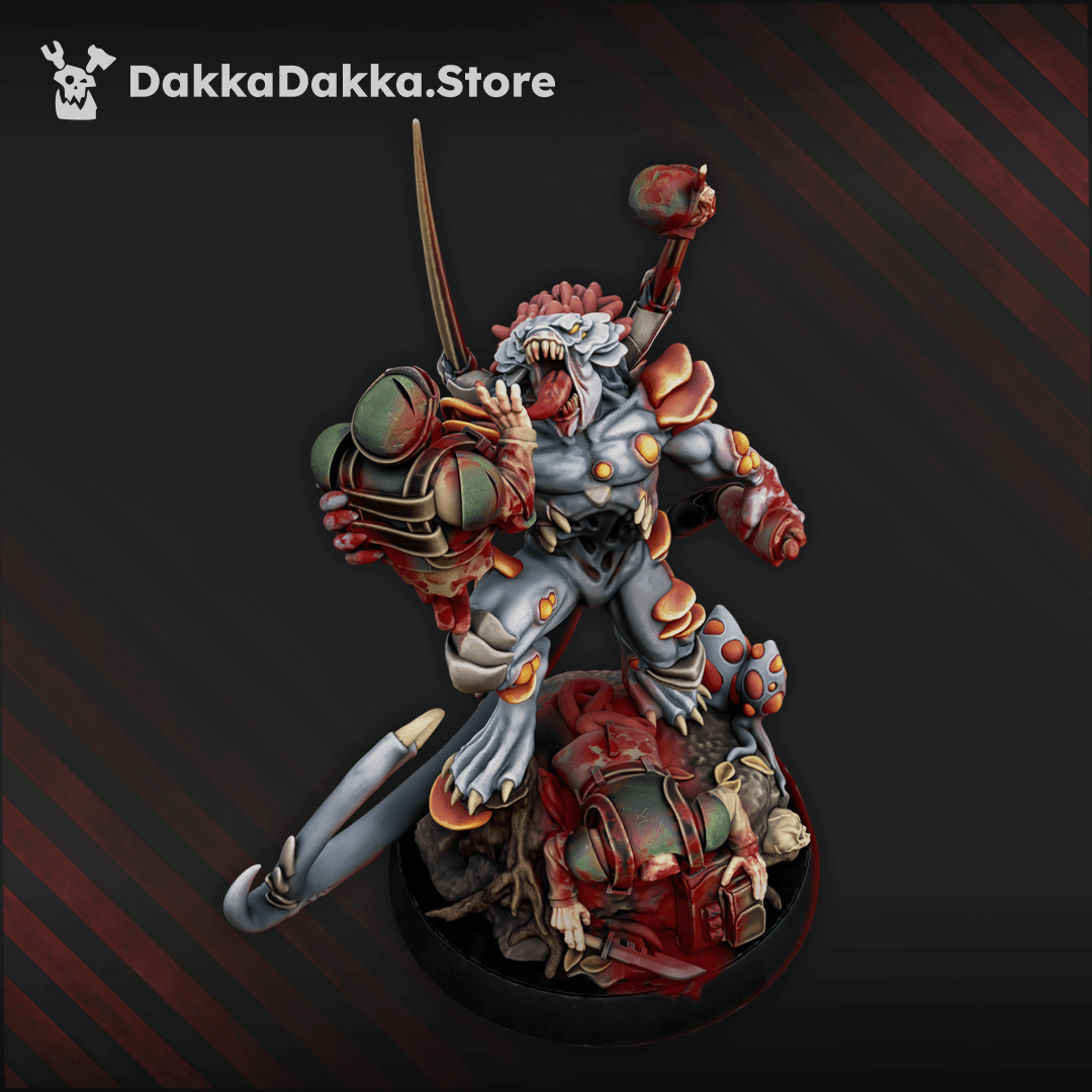 Hive Swarm Sporemorph Hunter resin monster on custom scenic base