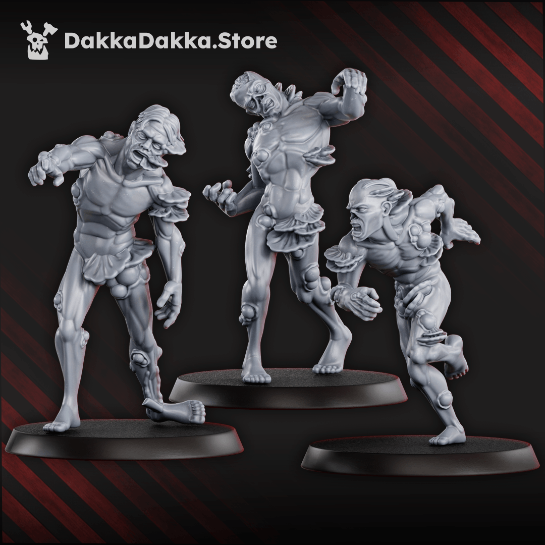 Diseased Walking Mass squad of ten heavily corrupted fungal zombie creatures