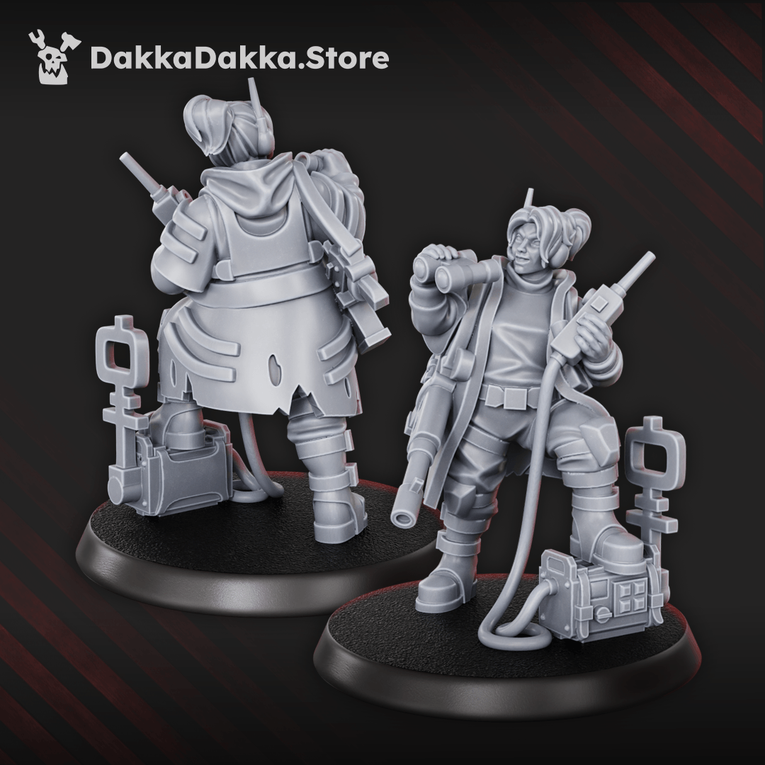 Gang The Alcal Rats Masters Squad five enforcer miniatures with weapons