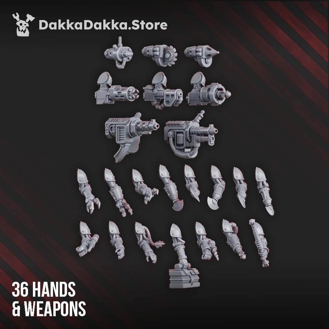 Sci-Fi Machine Cult Miniatures - Pluto’s Mechanized Liquidation Team Build Kit