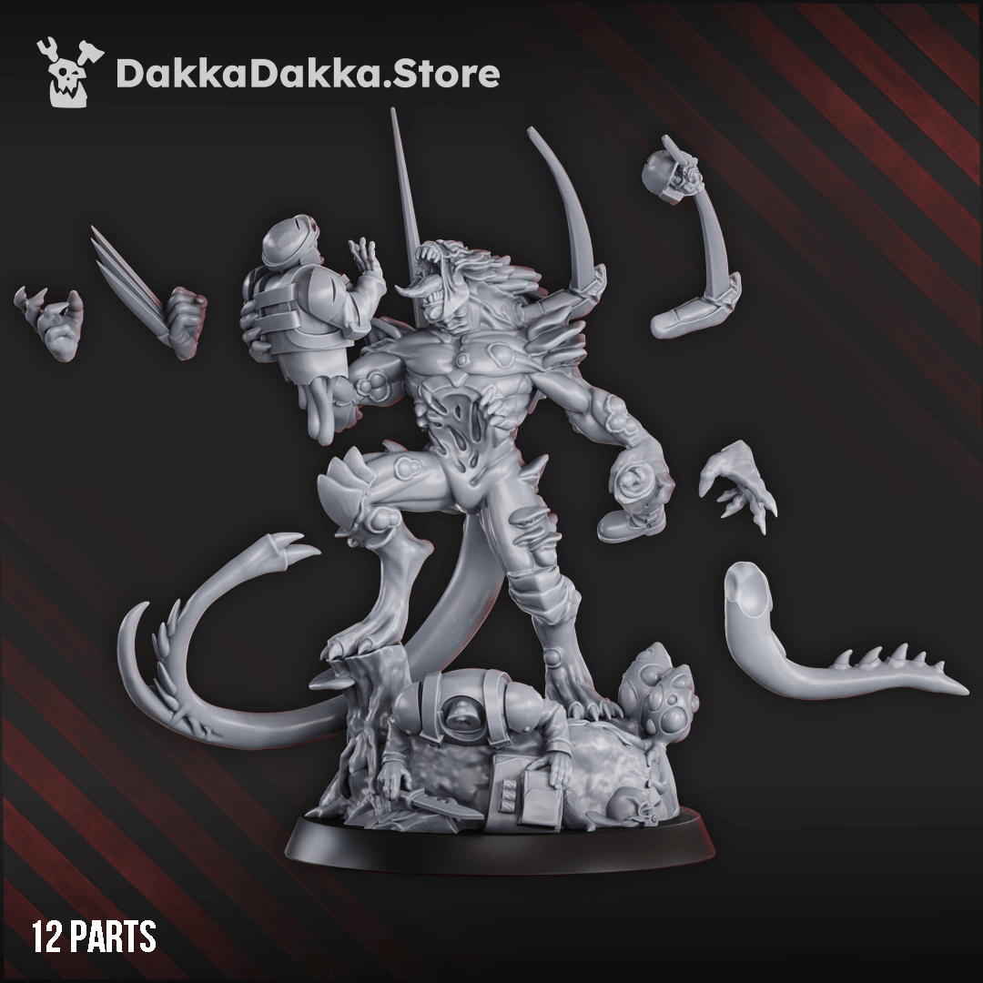 Hive Swarm Sporemorph Hunter resin monster on custom scenic base