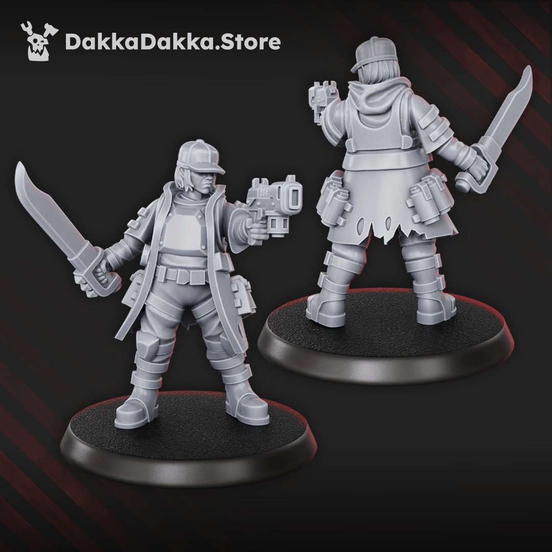 Gang The Alcal Rats Masters Squad five enforcer miniatures with weapons