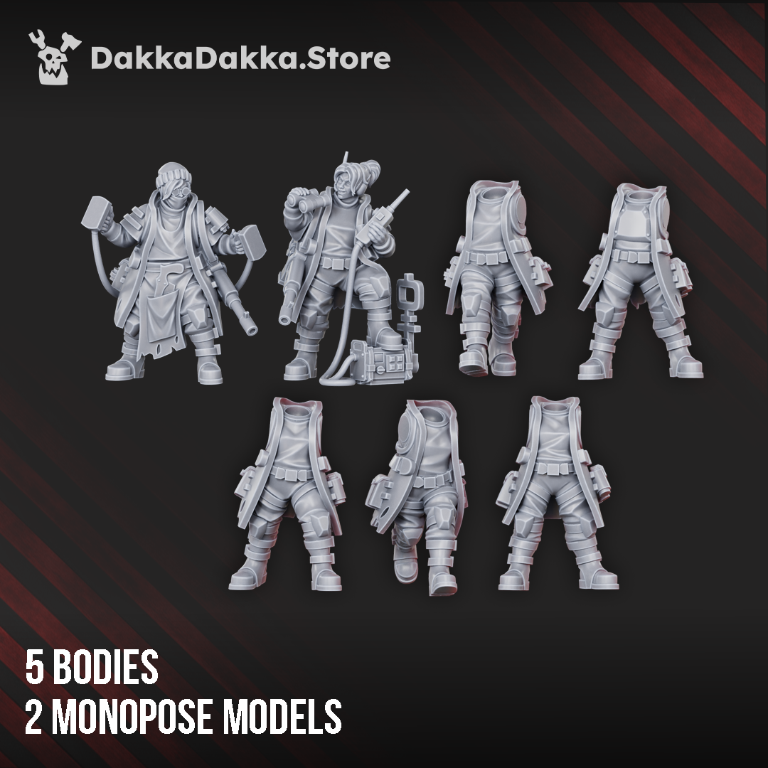  Gang - The Alcal Rats Masters Squad Build Kit with 52 detailed parts including characters and weapons.