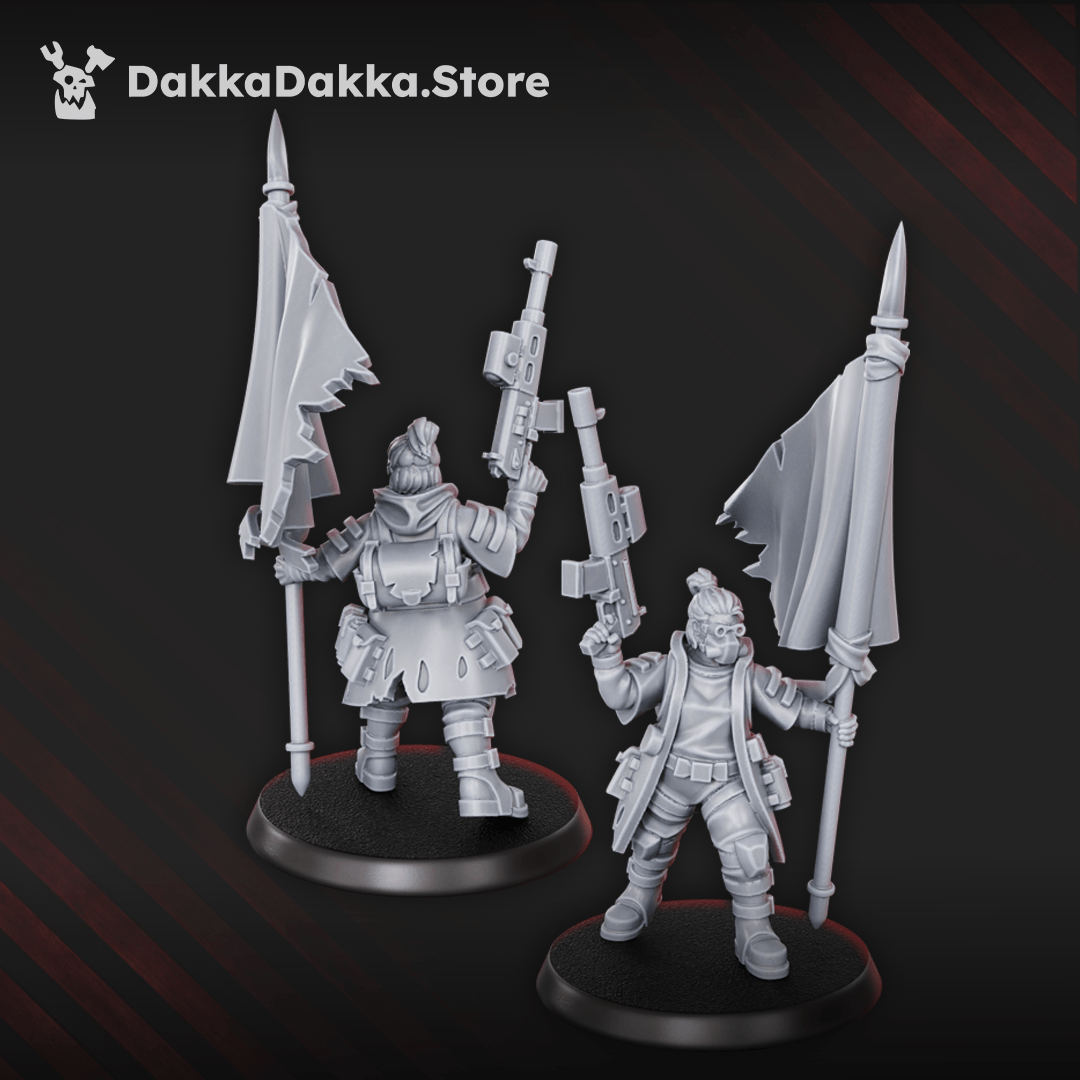 Gang The Alcal Rats Masters Squad five enforcer miniatures with weapons
