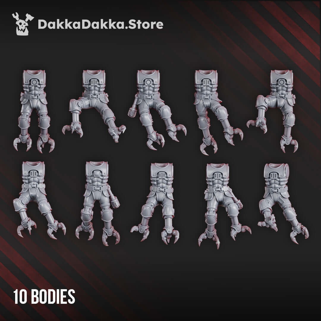 Sci-Fi Machine Cult Miniatures – resin sci-fi models of techno-priests and cybernetic soldiers