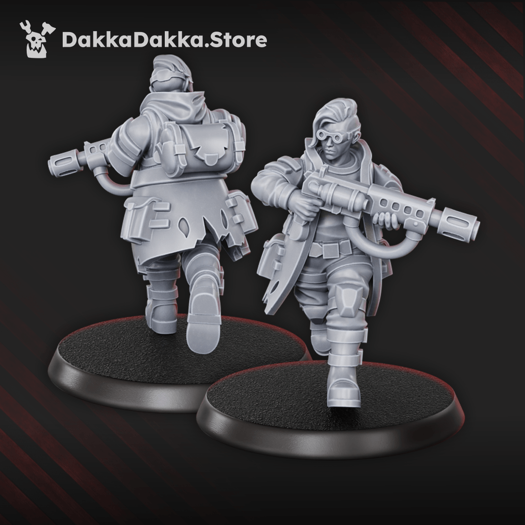 Gang The Alcal Rats Masters Squad five enforcer miniatures with weapons