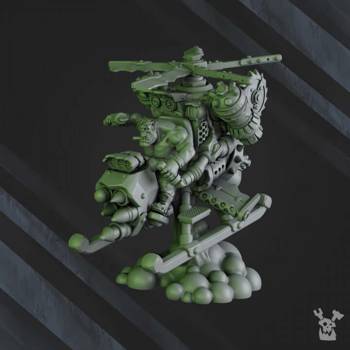 Sci-fi wargaming miniature Chonky Flyaz by DakkaDakka, 32mm scale, durable grey resin model, highly detailed and post-processed.