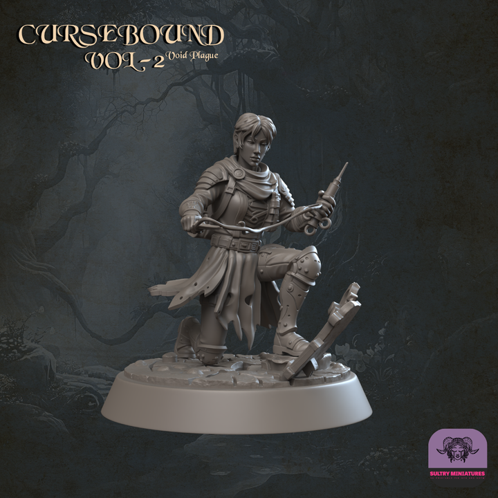 Cursebound - Plague Medics set of four 32mm resin miniatures by Sultry Miniatures