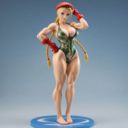 Pin Up Beach Fighter 120mm tall beach themed display figure