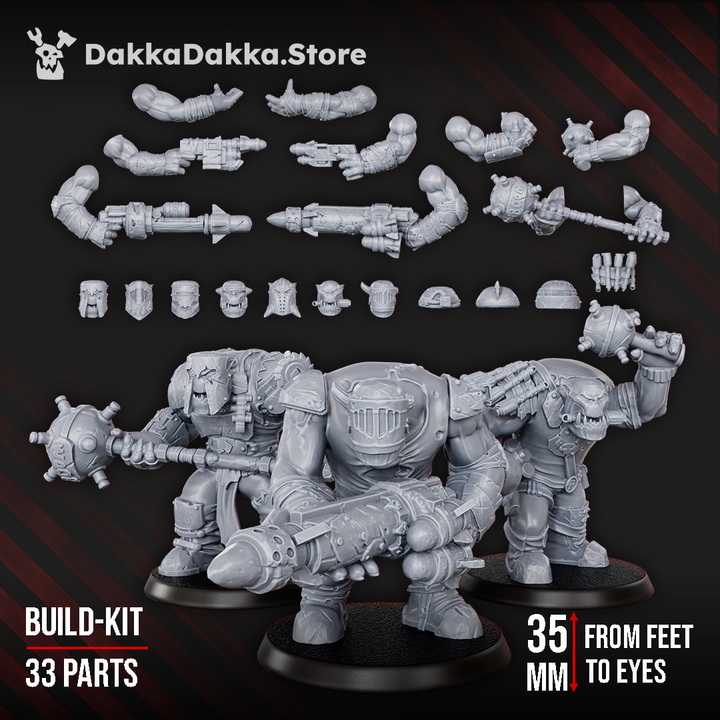 Space Orks Boombo Boyz 28 unique parts build kit assembled models
