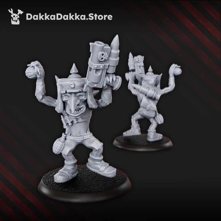 Goblins Meat Squad x 10 grimdark sci-fi goblin infantry resin miniatures, 20mm scale, set of ten