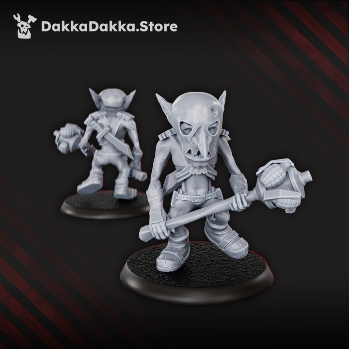 Goblins Meat Squad x 10 grimdark sci-fi goblin infantry resin miniatures, 20mm scale, set of ten