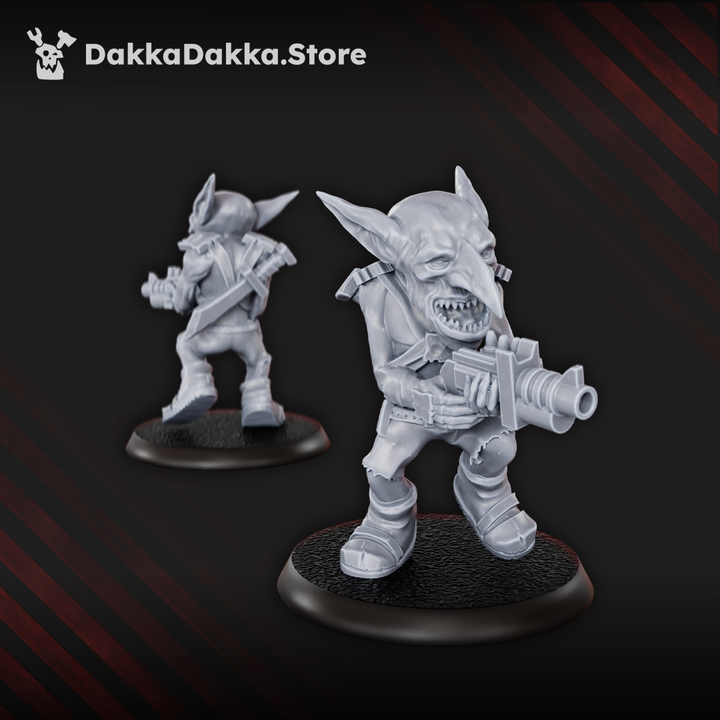 Goblins Meat Squad x 10 grimdark sci-fi goblin infantry resin miniatures, 20mm scale, set of ten