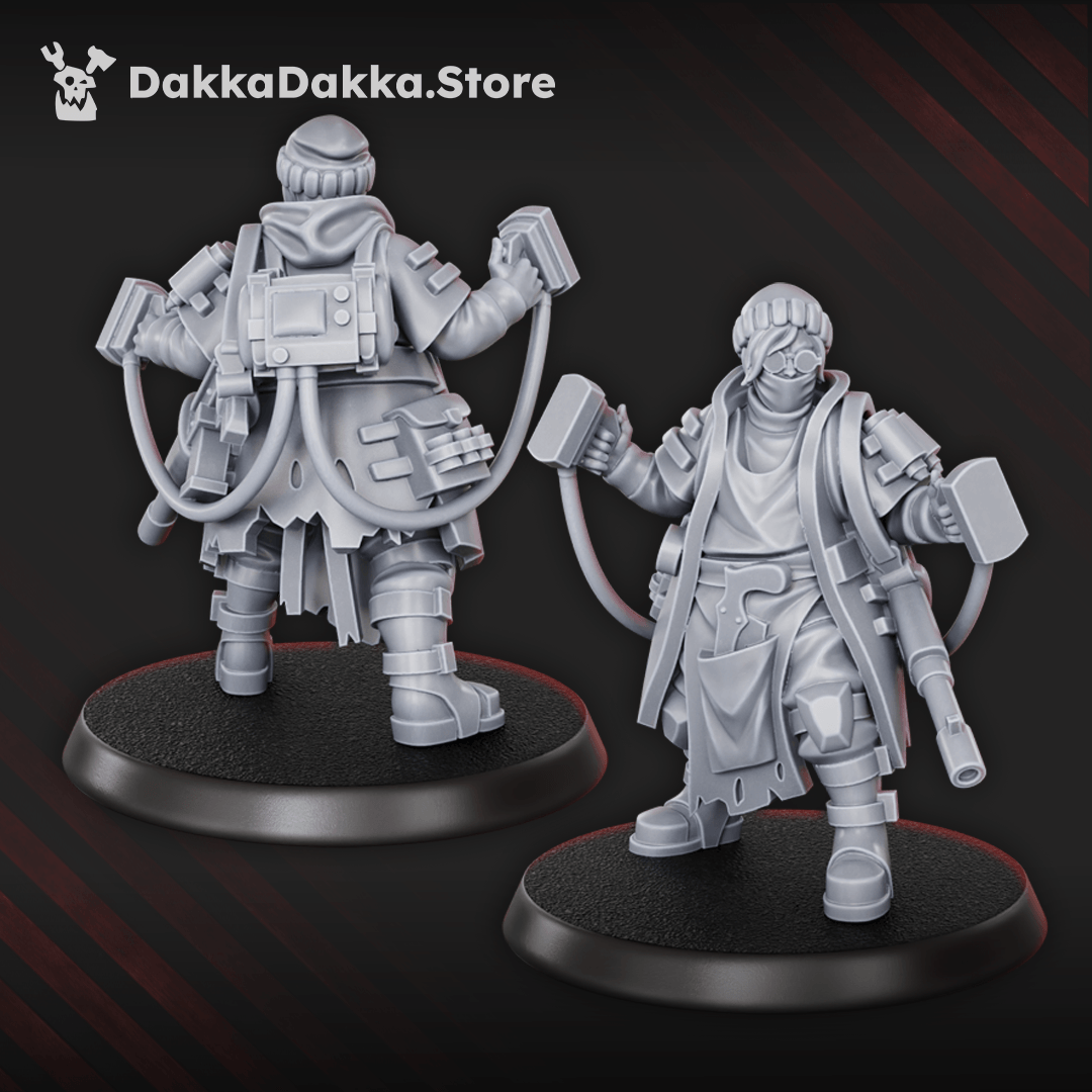 Gang The Alcal Rats Masters Squad five enforcer miniatures with weapons