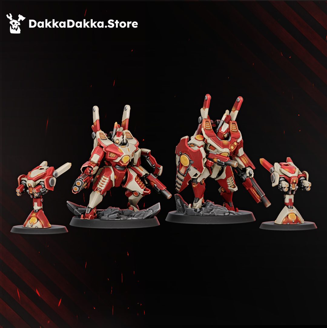 Alpha & Hadar, Synchrosquad - 78mm Resin Miniatures — additional view