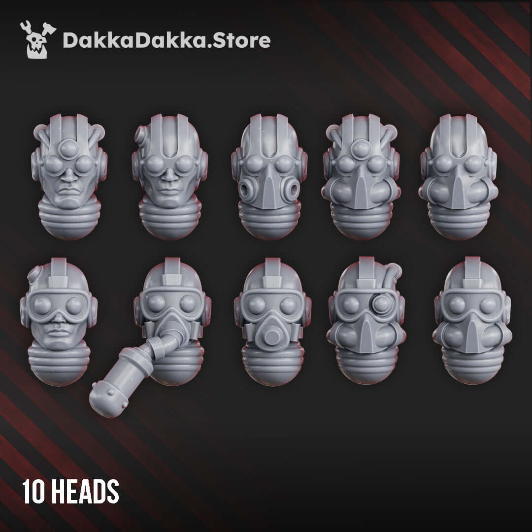 Sci-Fi Machine Cult Miniatures – resin sci-fi models of techno-priests and cybernetic soldiers