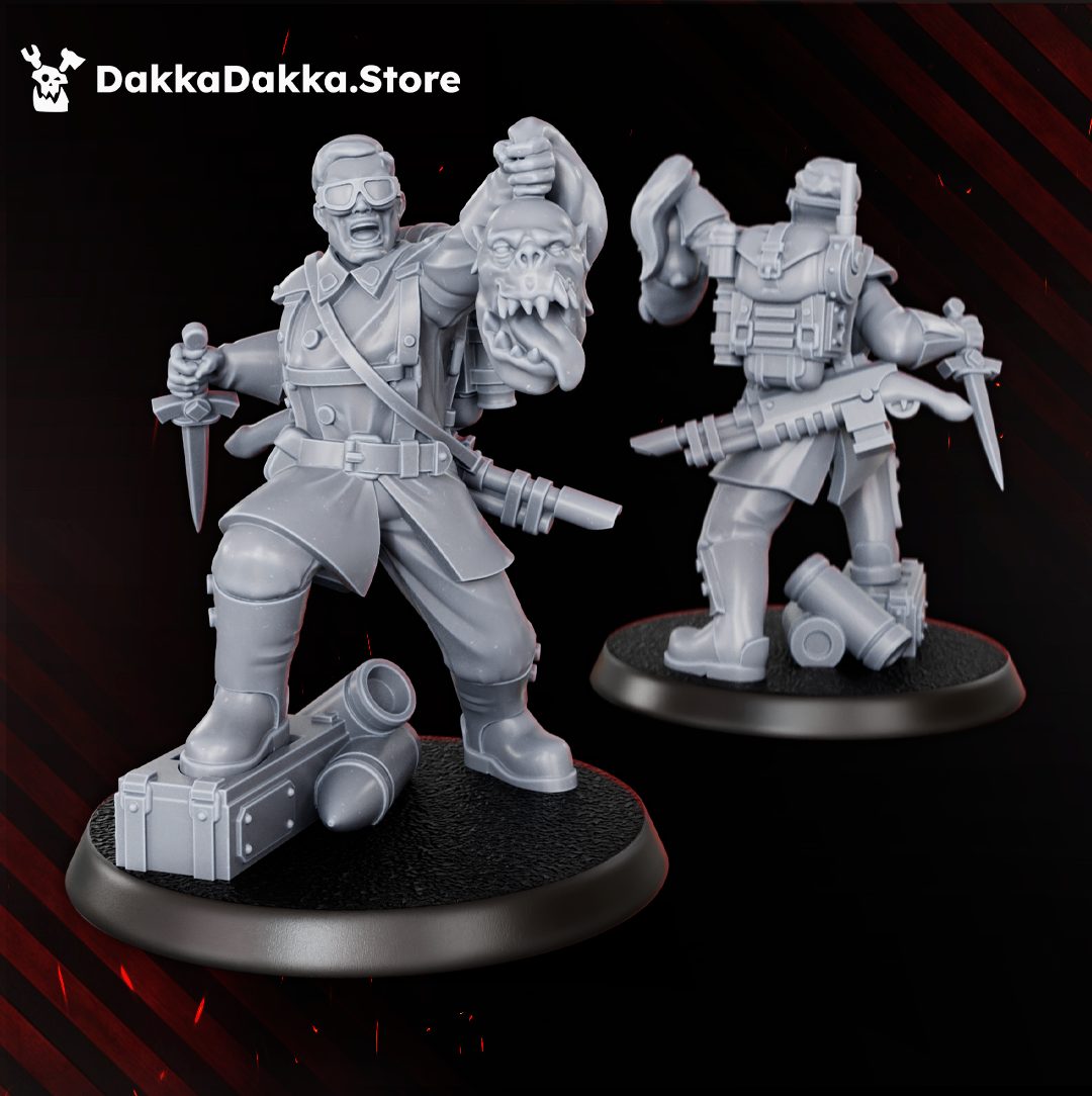 Doomsday Infantry Squad (x10) - 32mm Resin Miniatures — additional view
