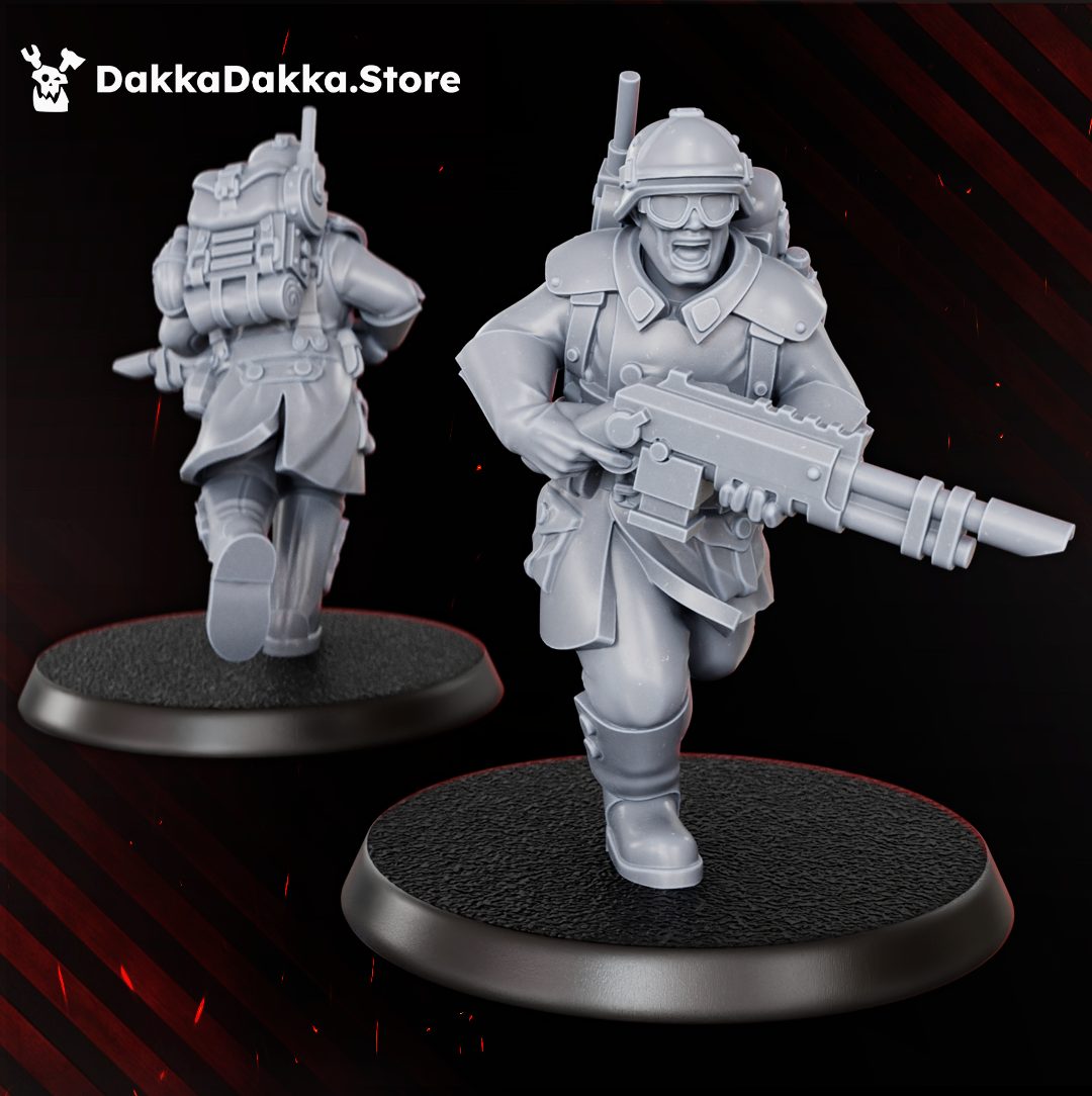 Doomsday Infantry Squad (x10) - 32mm Resin Miniatures — additional view
