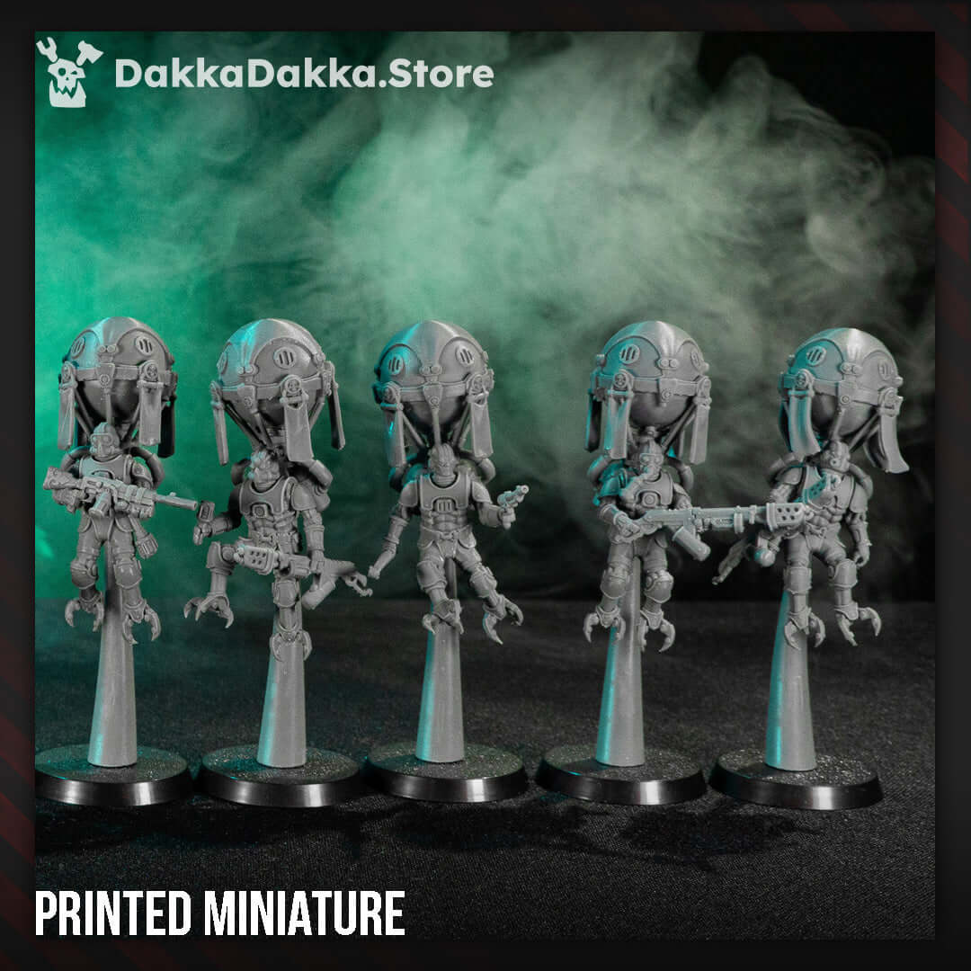 Sci-Fi Machine Cult Miniatures– resin sci-fi models of techno-priests and cybernetic soldiers