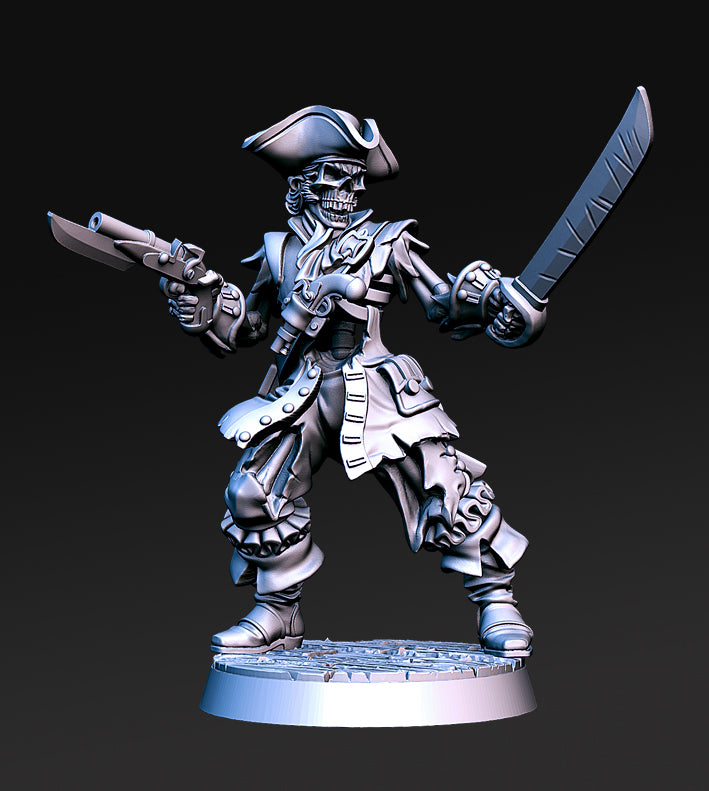 Captain Quidd Crew – Pirate Miniature Set showcasing 11 dynamic resin models ready for tabletop adventures.