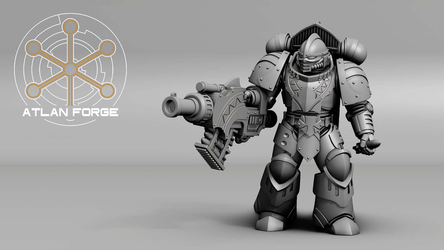Wai Toa Delugers -  Sci-Fi Wargaming Miniatures, 32mm Scale