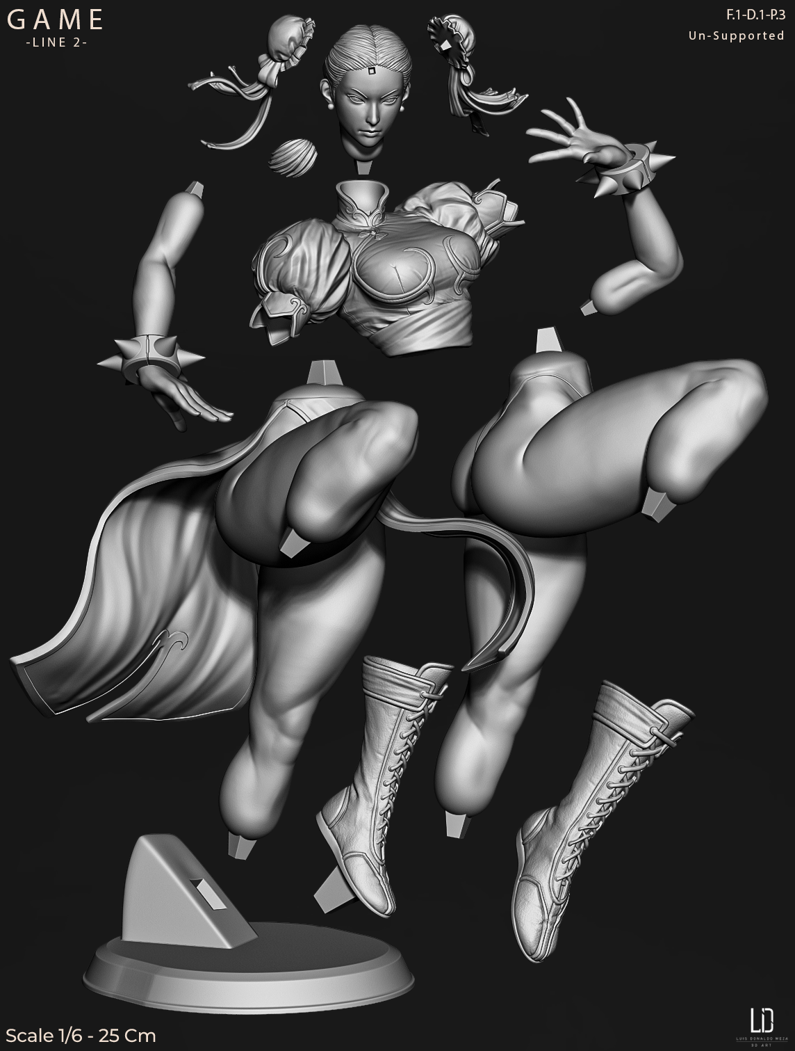 Chun Lee - Classic - Game Line, 1/6 Scale Pin Up Figurine