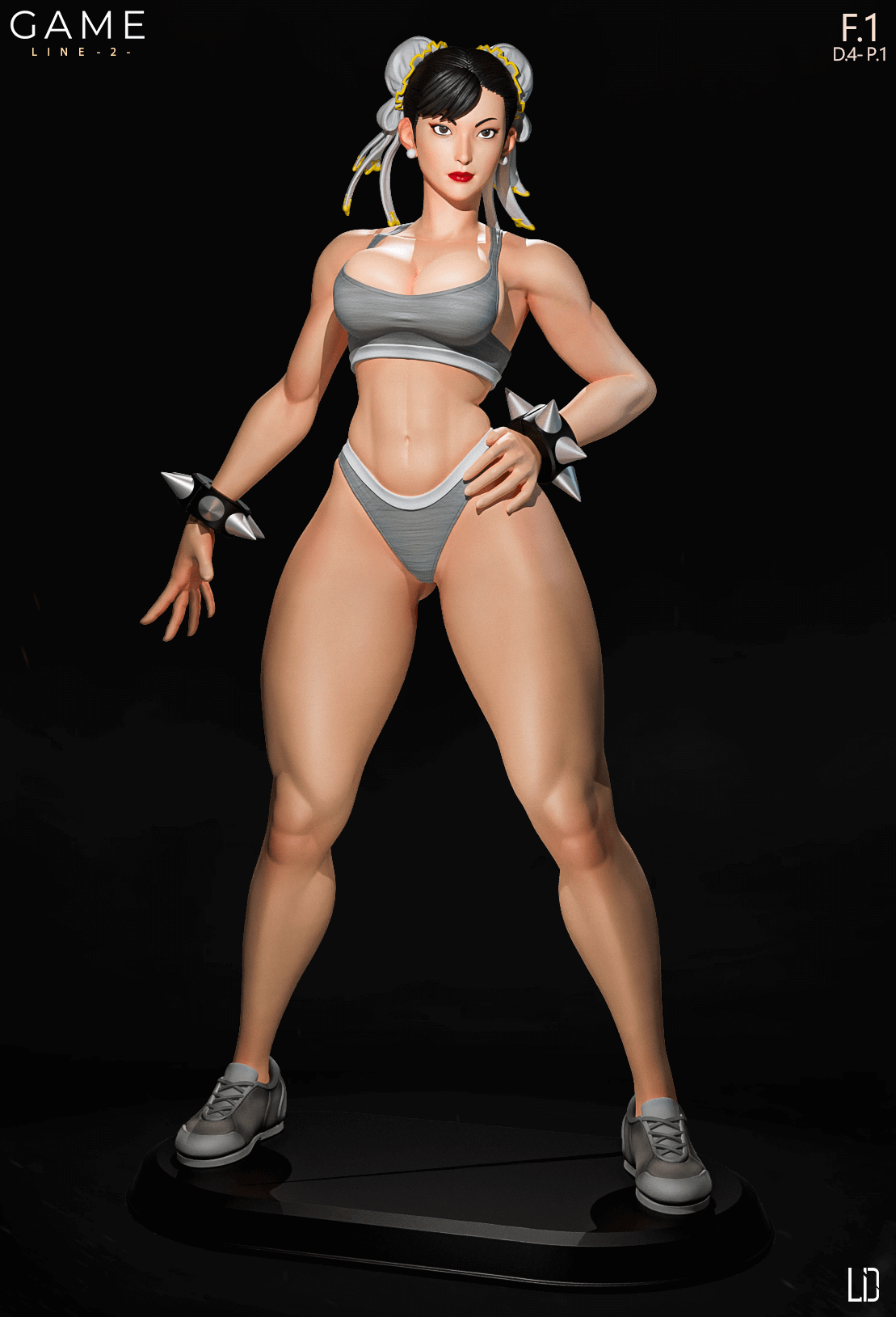 Chun Lee - Workout - Game Line, Pin Up Figurine, 1/6 Scale